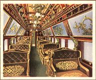 Interior of an American Pullman car