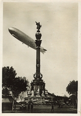 Graf Zeppelin over Barcelona. Image kindly provided by Peter Hotz